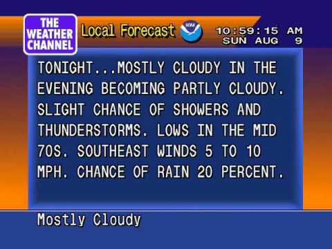 WeatherStar 4000 Emulator Clip: 08/9/09 10:58 AM