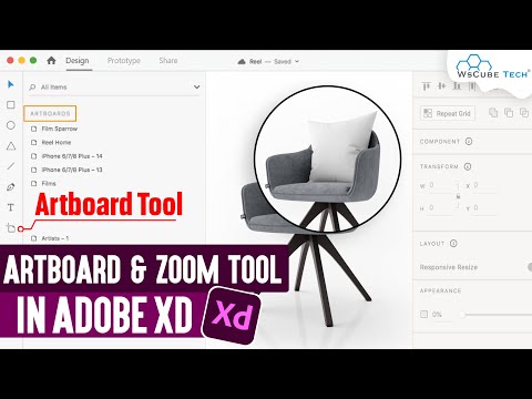 How to Use Artboard and Zoom Tool in Adobe XD Keyboard Shortcut | UI UX Design Course