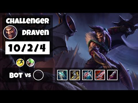Draven Bot Lane 11.8 Challenger Gameplay Replay S11 (10/2/4) - KOREAN