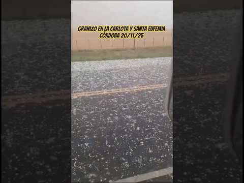 Increíble granizada en córdoba Argentina -#granizo