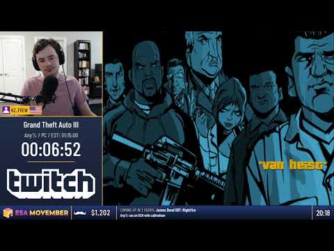 #ESAMovember Speedruns - Grand Theft Auto III [Any%] by KZ_FREW