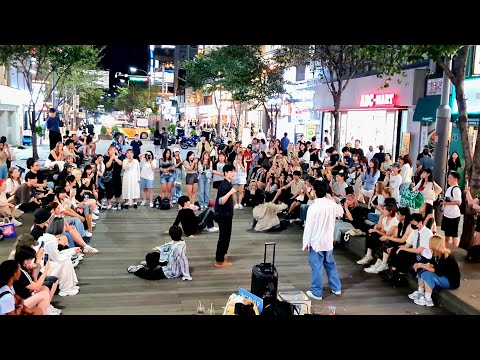 [STREET ARTIST] ONE OF. WITH AUDIENCE. INTERACTIVE SINCHON BUSKING. 240901.