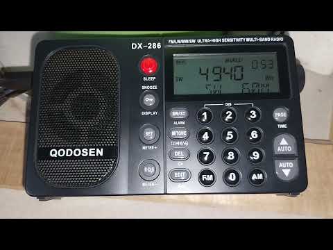 Radio La Montaña (?) 4940khz Qodosen DX-286 & MLA30+ desde Las Heras, Mendoza, Argentina 