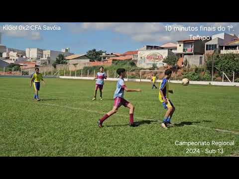 Sub 13 - 1°. Tempo - KiGol 1x4 CFA Savóia (10 Minutos Finais)