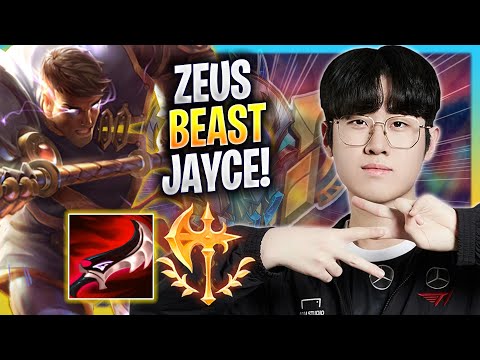 ZEUS IS A BEAST WITH JAYCE! - T1 Zeus Plays Jayce TOP vs Renekton! | Season 2023