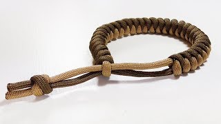 Paracord Tutorial: 2 Color Snake Knot Bracelet With Mad Max Closure