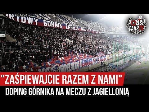 "ZAŚPIEWAJCIE RAZEM Z NAMI" - doping Górnika na meczu z Jagiellonią (21.12.2019 r.)