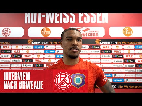 33. Spieltag | Interview mit Eric Voufack nach FC Erzgebirge Aue | #immeRWEiter #nurderrwe