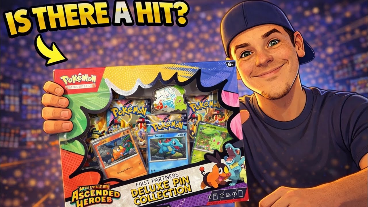 Pokemon Ascended Heroes First Partners Deluxe Pin Collection NEW Booster pack cards opening TCG