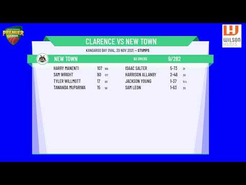 Wilson Homes CTPL - Men's 1st Grade - Round 7 - Clarence v New Town - Day 1