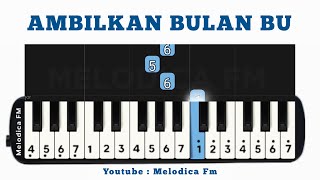 Download lagu AMBILKAN BULAN BU | Easy Pianika Tutorial mp3