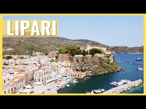 Lipari ☀️ Aeolian Island ⛱️  Sicily walking tour in 4k & Boat tour!