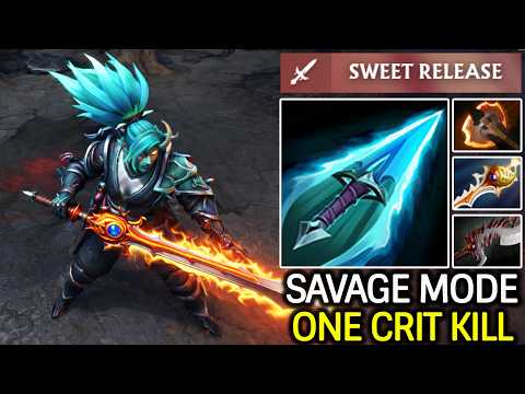 Phantom Assassin Savage – Divine Rapier One Crit Kill Dota 2