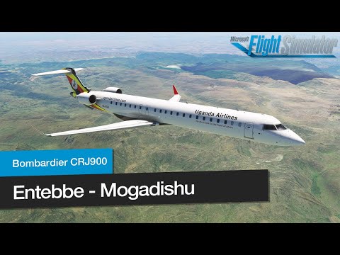 Entebbe - Mogadishu │ Uganda Airlines Bombardier CRJ900 │ Full Flight │ MSFS2020