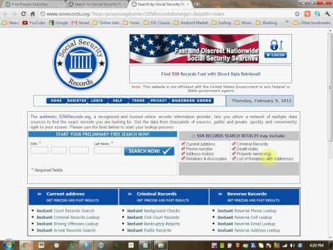 Social Security Number Search - How to Find People by...