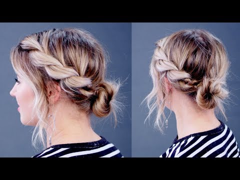 Hairstyle Of The Day: SUPER SIMPLE Twisted Rope Updo |...