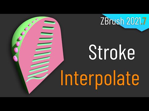 089 ZBrush 2021.7 - Stroke Interpolate! ZBrush fills in the in-betweens for both IMM and sculpting!