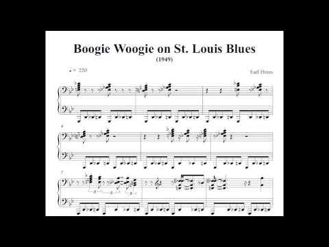 Earl Hines, Boogie Woogie on St. Louis Blues (Royal Jazz 1949) score