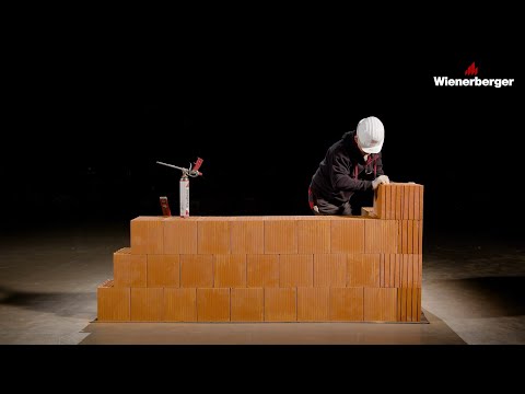 Porotherm sarok-, és felestégla beépítése