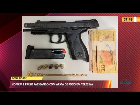 Jovem é preso por passear armado com revólver de uso exclusivo da PM 25 05 2021