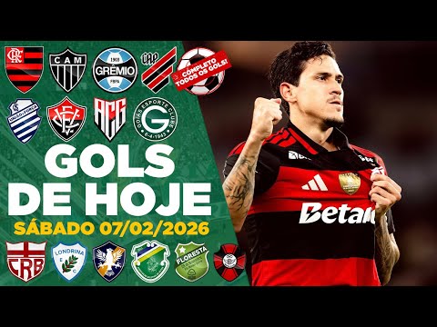 ⚽️ TODOS OS GOLS DESTE SÁBADO 07/02/2026, GOLS DOS ESTADUAIS, GOLS DE HOJE,GOLS DA RODADA (COMPLETO)
