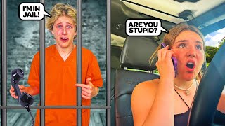 CALLING FROM "JAIL" PRANK ON GIRLFRIEND TO SEE HOW SHE REACTS! **MUST WATCH**👮‍♀️ | Lev Cameron