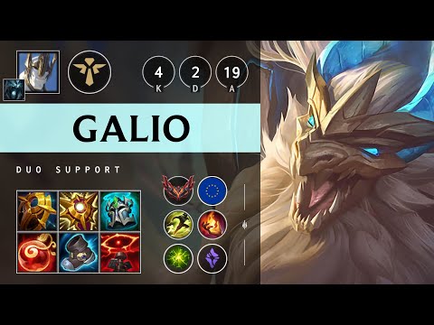 Galio Support vs Bard - EUW Grandmaster Patch 25.05