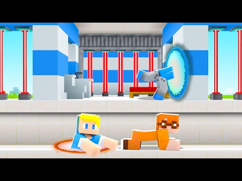 Minecraft EVASIONE: SCAPPIAMO dalla PRIGIONE PIÙ SICURA con i PORTALI!