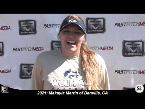 2021 Makayla Martin Pitcher Softball Skills Video - Lady Wolfpack 18 Gold