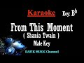 From This moment (Karaoke) Shania Twain Man/Male key Bb Low key
