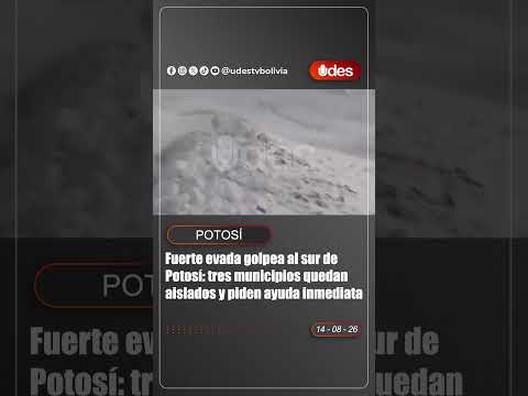 FUERTE NEVADA GOLPEA AL SUR DE POTOSÍ: TRES MUNICIPIOS QUEDAN AISLADOS Y PIDEN AYUDA INMEDIATA