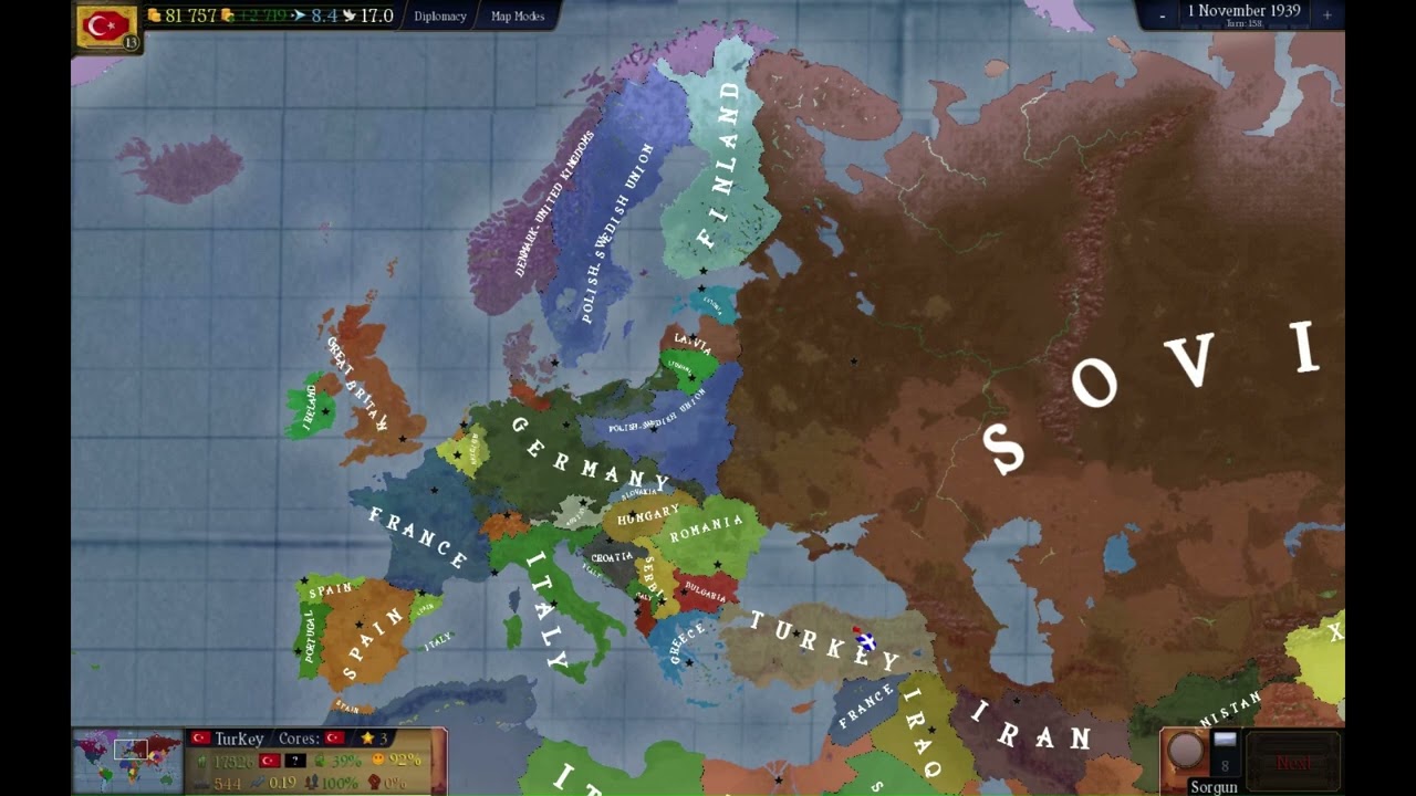 A Chaotic AOC2 WW2 Timelapse