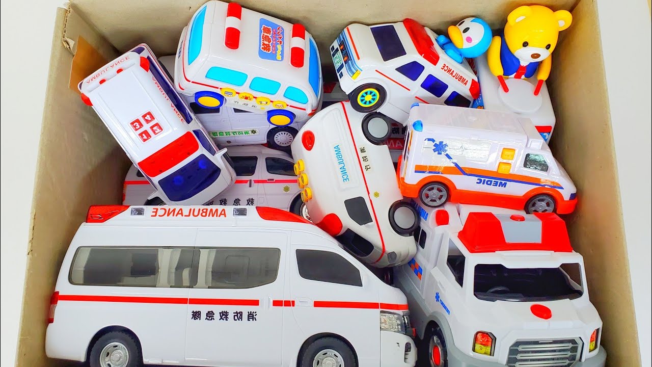 救急車やパトカーをたくさん紹介 Ambulance and Police Car Emergency Drive