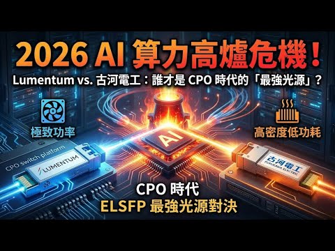 2026 AI 算力高爐危機！Lumentum vs. 古河電工：誰才是 CPO 時代的「最強光源」？