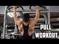 High Volume Bodybuilding Pull Workout Routine!