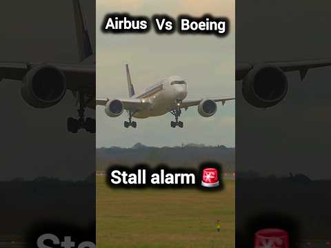 Airbus VS boeing stall alarm #aviation #avgeek #shorts