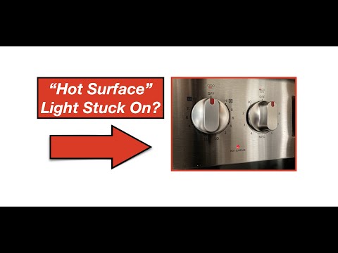 Electric Range "Hot Surface" Light Stuck On (Solution)