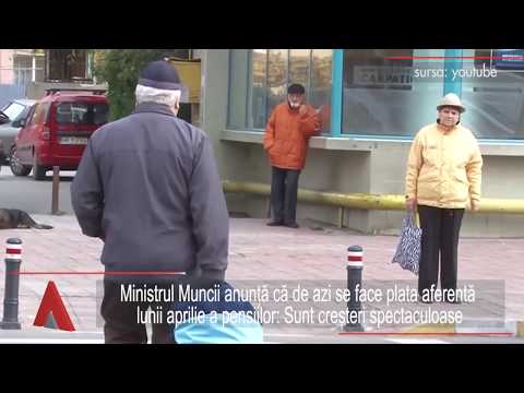 Stiri Mediafax 01 Aprilie - Pensii mai mari de astăzi