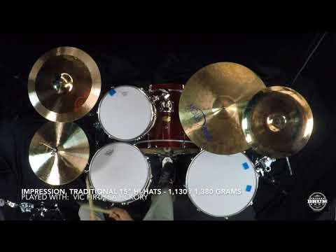 Impression Cymbals, Traditional 15" Hi Hats - 1,130g / 1,380g