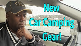 New car camping gear