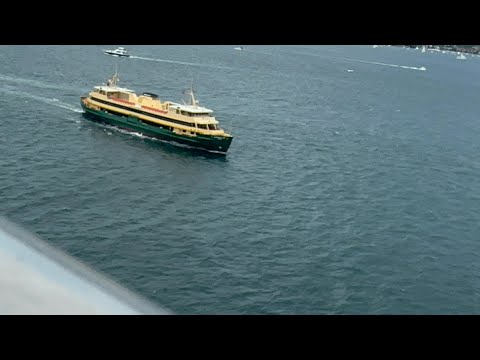 Thumbnail for Manly Ferry “Queenscliff” heading to Circular Quay past the P&O Pacific Adventure - 26/01/2024