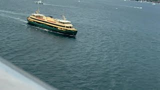Manly Ferry “Queenscliff” heading to Circular Quay past the P&O Pacific Adventure - 26/01/2024