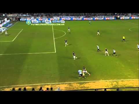 Salvada de Tripodi. Quilmes 1 Racing 0. Torneo Final 2013. Fecha 16. Fútbol Para Todos.