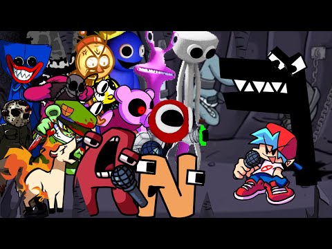 FNF Pibby Alphabet Lore VS F// Coward | FNF Corrupted Night Pibby Mod