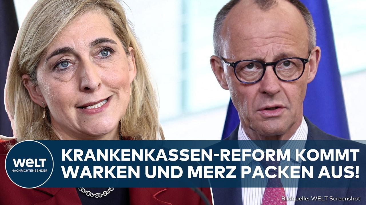 DEUTSCHLAND: Krankenkassen-Hammer! Merz und Warken nennen Details! Koalition billigt Reform