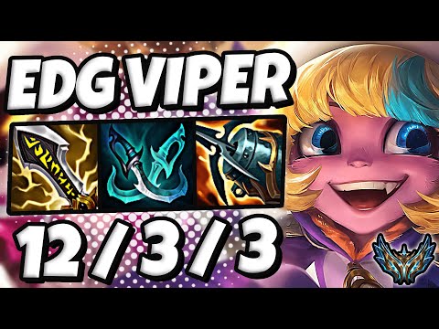 Tristana vs Ezreal ADC [ EDG Viper ] Patch 12.12 Korea Challenger ✅