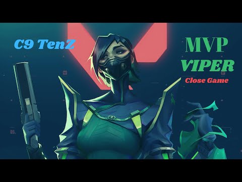 C9 TenZ MVP Viper Gameplay on a Close Match - VALORANT