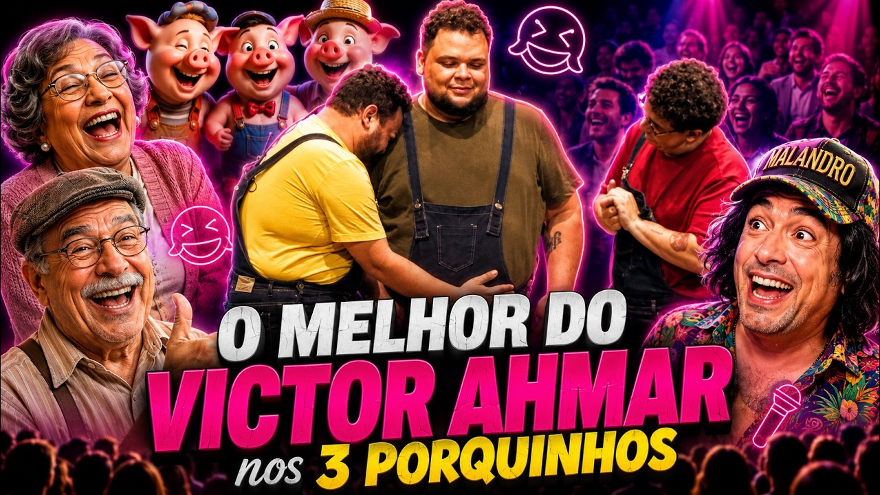 Compilado de histórias e imitações do Victor Ahmar no Três Porquinhos