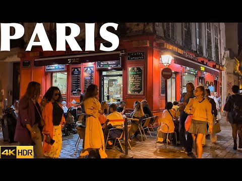 🇫🇷[PARIS 4K] WALK IN PARIS "PARISIENS NIGHT LIFE" (4K 60FPS VERSION) 13/OCTOBER/2023