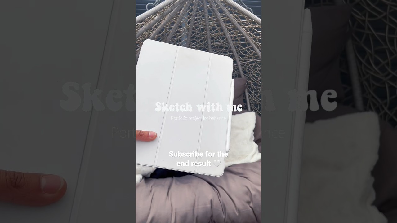 Sketch with me! Preparing a behance project 🤍🧸 #comfy #sketching #designer #aesthetic
